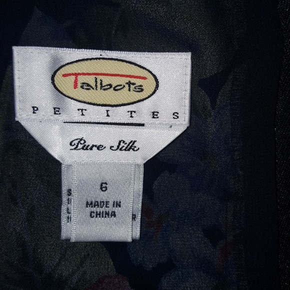 Talbots pure silk floral skirt - Picture 7 of 8
